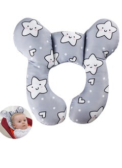 Daytoyz Baby Travel Pillow Pushchair Car Seat Soft Head and Neck Support Pillow Baby Travel Neck Pillow Suitable for Babies 0-1 Years Old  - Image 1