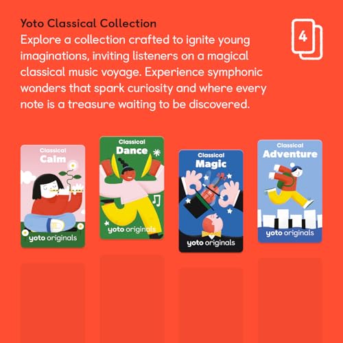 YOTO Classical Collection – 4 Kids Musical Audio Cards for Use with Player & Mini All–in–1 Audio Device, Educational & Screen–Free Listening with Relaxing Music for Naptime Bedtime & Winding Down - Image 2