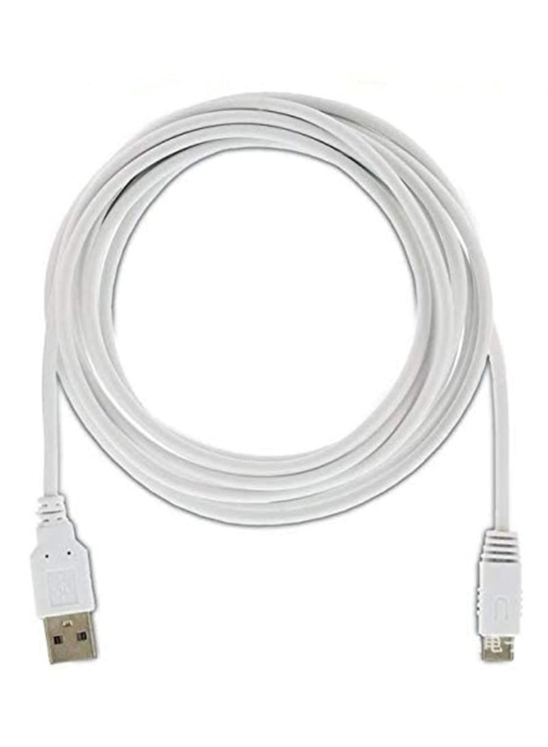 3M USB Data Power Charger Cable for Nintendo Wii U WIIU Gamepad Controller NI5L Fast Charging for PC Laptop Car Home Office Bedroom and More - Image 1