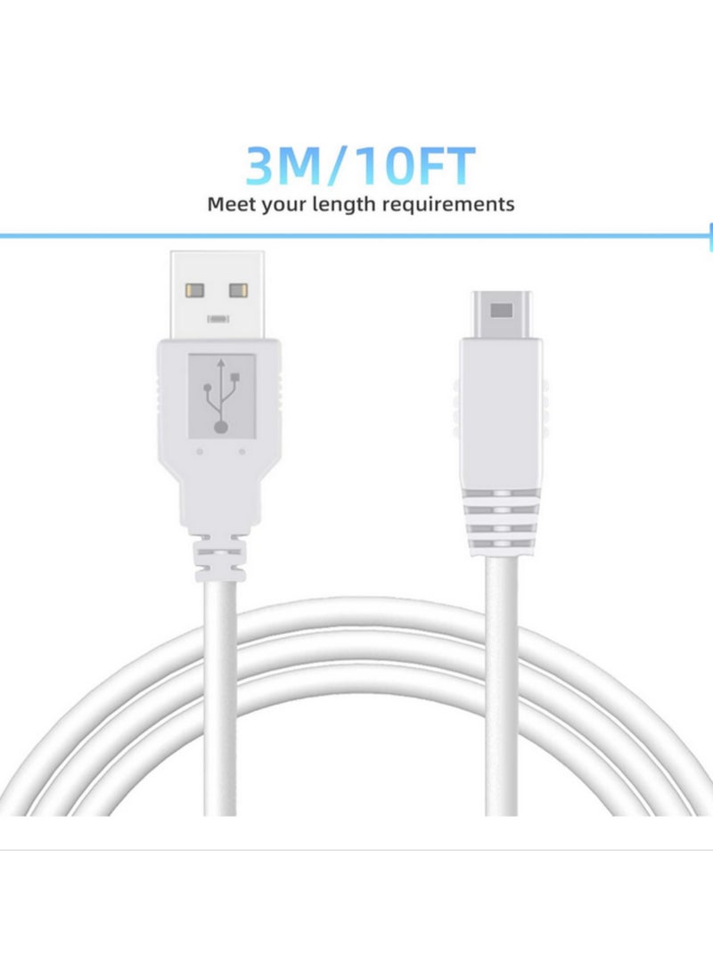 3M USB Data Power Charger Cable for Nintendo Wii U WIIU Gamepad Controller NI5L Fast Charging for PC Laptop Car Home Office Bedroom and More - Image 2