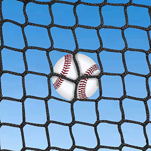 Aoneky Polyester Baseball Backstop, 10x10ft Sports Practice Barrier, Heavy Duty Hitting Containment Netting, High Impact Net - Image 3