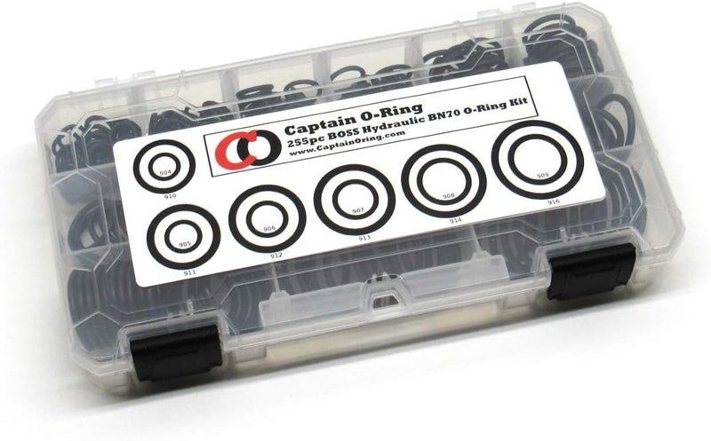 Captain O-Ring BOSS Hydraulic SAE 900 O-Ring Seal Kit (Buna-N 70, 255 Piece Kit) - Image 2