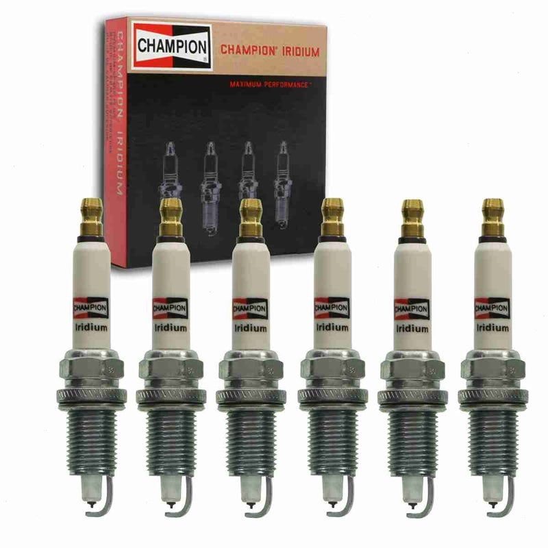 6 pc Champion Iridium Spark Plugs compatible with Dodge Charger 35L V6 20062010
