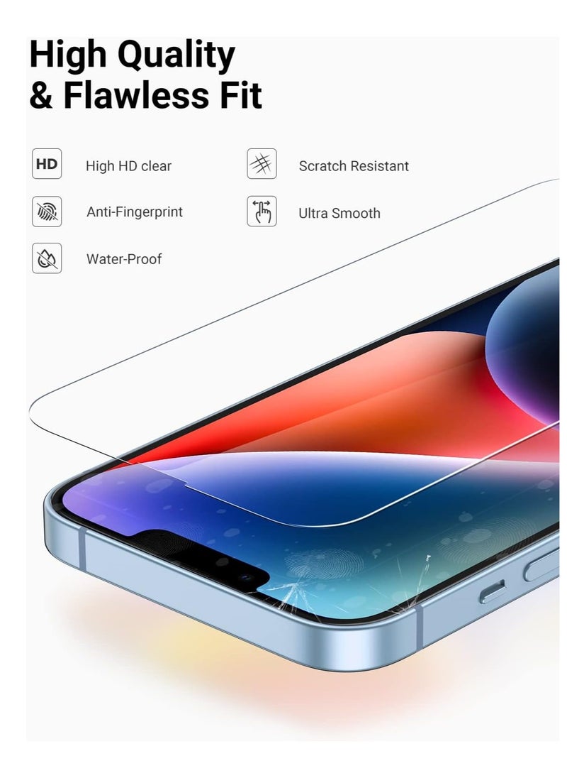 Techie - Apple iPhone 13 Pro Max Screen Protector, Super Clear Gorilla Glass with Easy Installation Auto Alignment Frame, 9H Tempered Glass, Bubble-Free, Case-Friendly - 2 Pack - Image 1