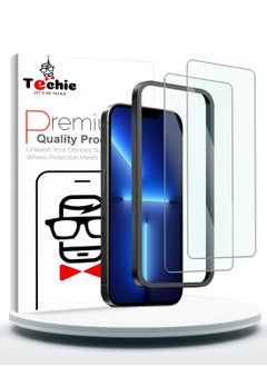 Apple iPhone 13 Pro Max Screen Protector, Super Clear Gorilla Glass with Easy Installation Auto Alignment Frame, 9H Tempered Glass, Bubble-Free, Case-Friendly - 2 Pack