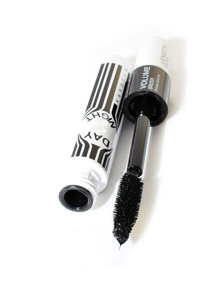 PARTY QUEEN Dual Uses Length  Volume Brush Extra Black Waterproof Mascara. - Image 2