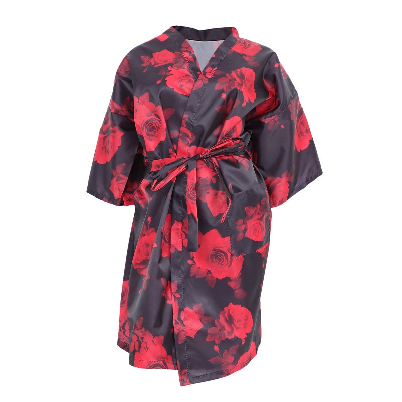 Hair Salon Gown Practical Hairdressing Clothes For Beauty Salons Red 124.00X60.00X1.00CM Comfortable 1Pcs - Image 1