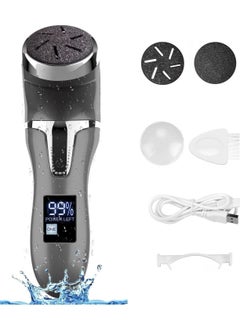 Electric Foot File Callus Remover for Feet, Rechargeable Pedicure Kit Foot  Care with 3 Speed, Callus Remover Kit with 3 Roller Heads, Battery LCD  Display for Remove Cracked Heels Calluses&Hard Skin 3