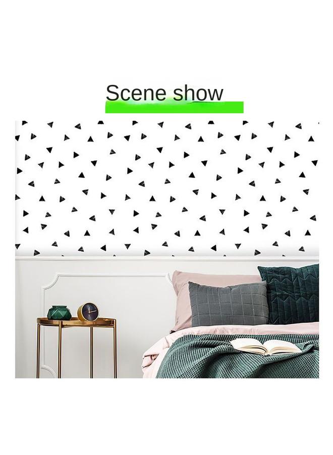 Bluejw Wood Grain Wallpaper Wallpaper Self-adhesive Bedroom Waterproof Moisture-proof Living Room Simple Triangle White Wall Wallpaper Student Renovation Stickers - Image 5