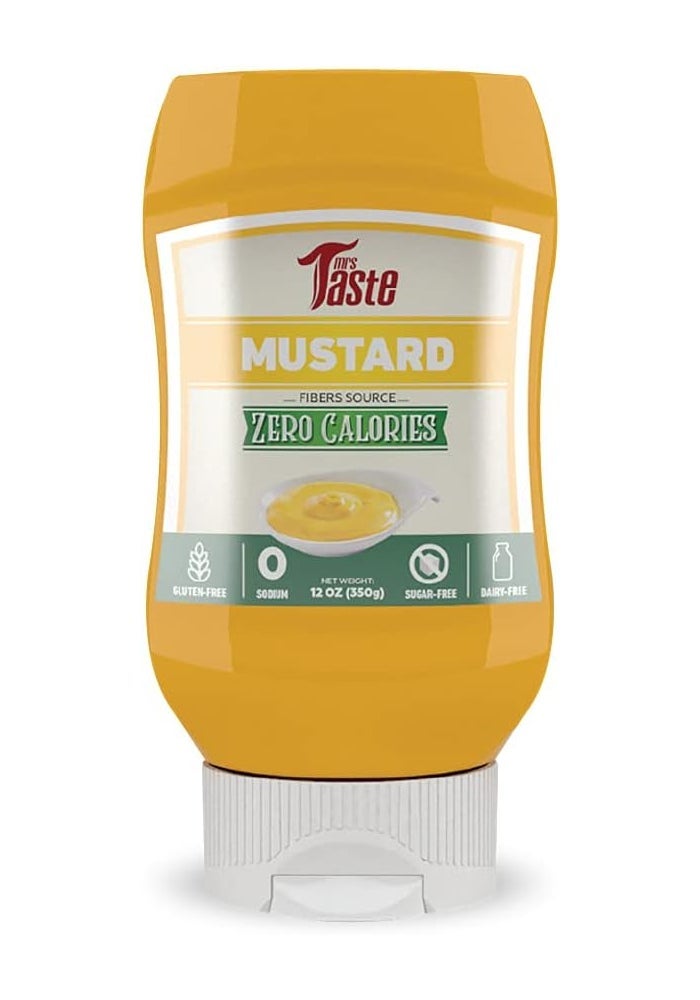 Mrs Taste Sugar Free Mustard - Zero Calories, Zero Sodium, High Fiber, Keto & Paleo Friendly (12 oz) - Image 1