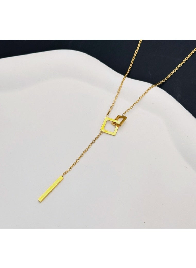 LATEEN 14K Gold Plated  Titanium Steel  Necklace for Women,  Elegant Jewelry for Daily Wear or Gifts - Image 2