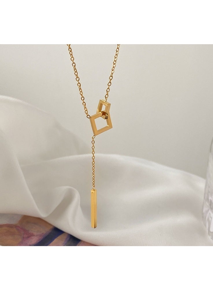 LATEEN 14K Gold Plated  Titanium Steel  Necklace for Women,  Elegant Jewelry for Daily Wear or Gifts - Image 3