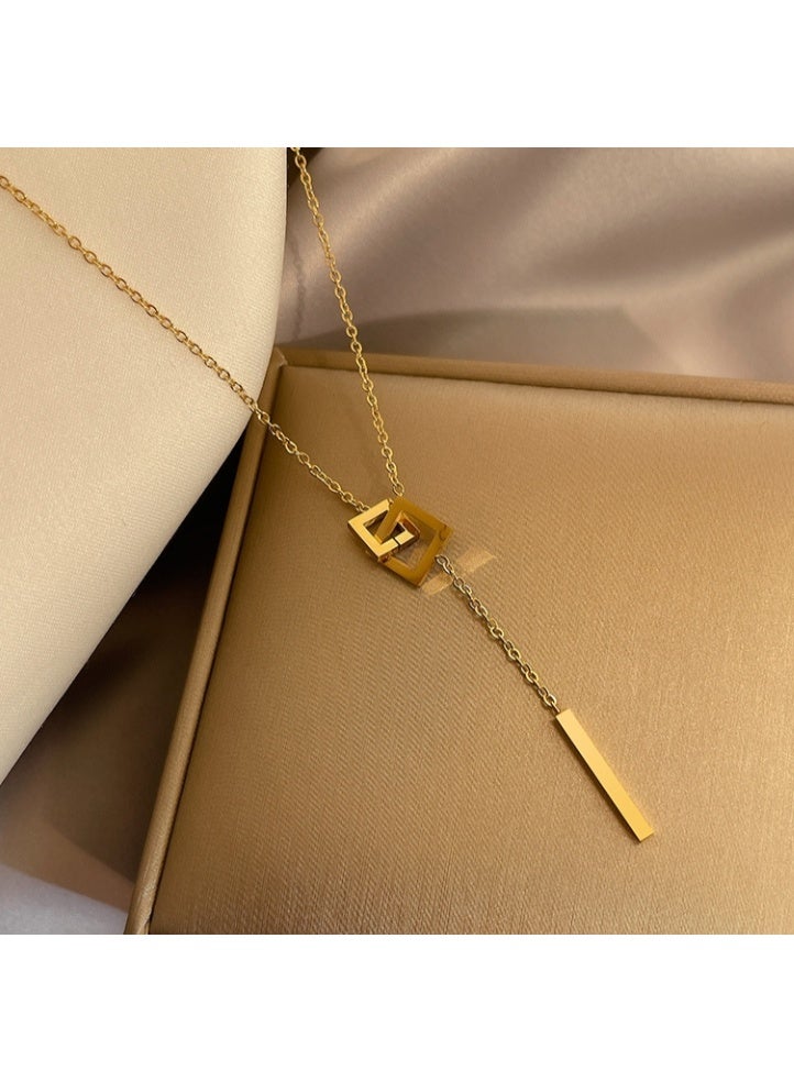 LATEEN 14K Gold Plated  Titanium Steel  Necklace for Women,  Elegant Jewelry for Daily Wear or Gifts - Image 4