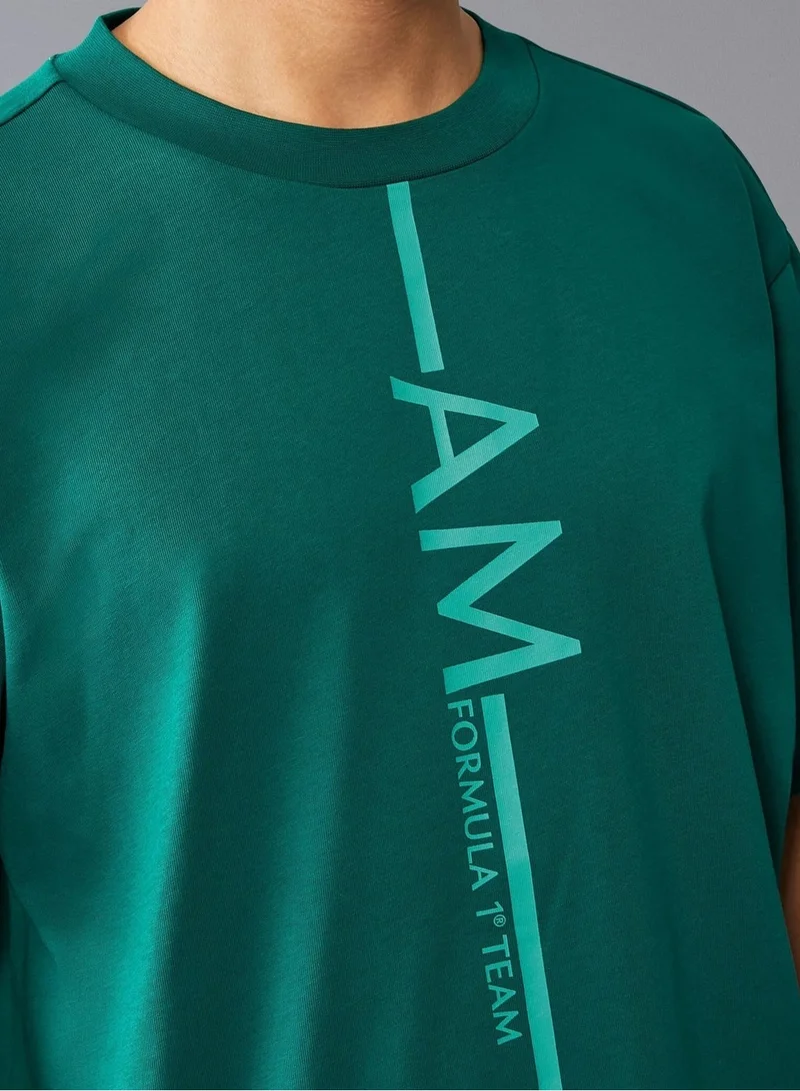Aston Martin  ASTIN MARTIN F1 FW AMF1 OVERSIZED T-SHIRT for Men | Best Price UAE