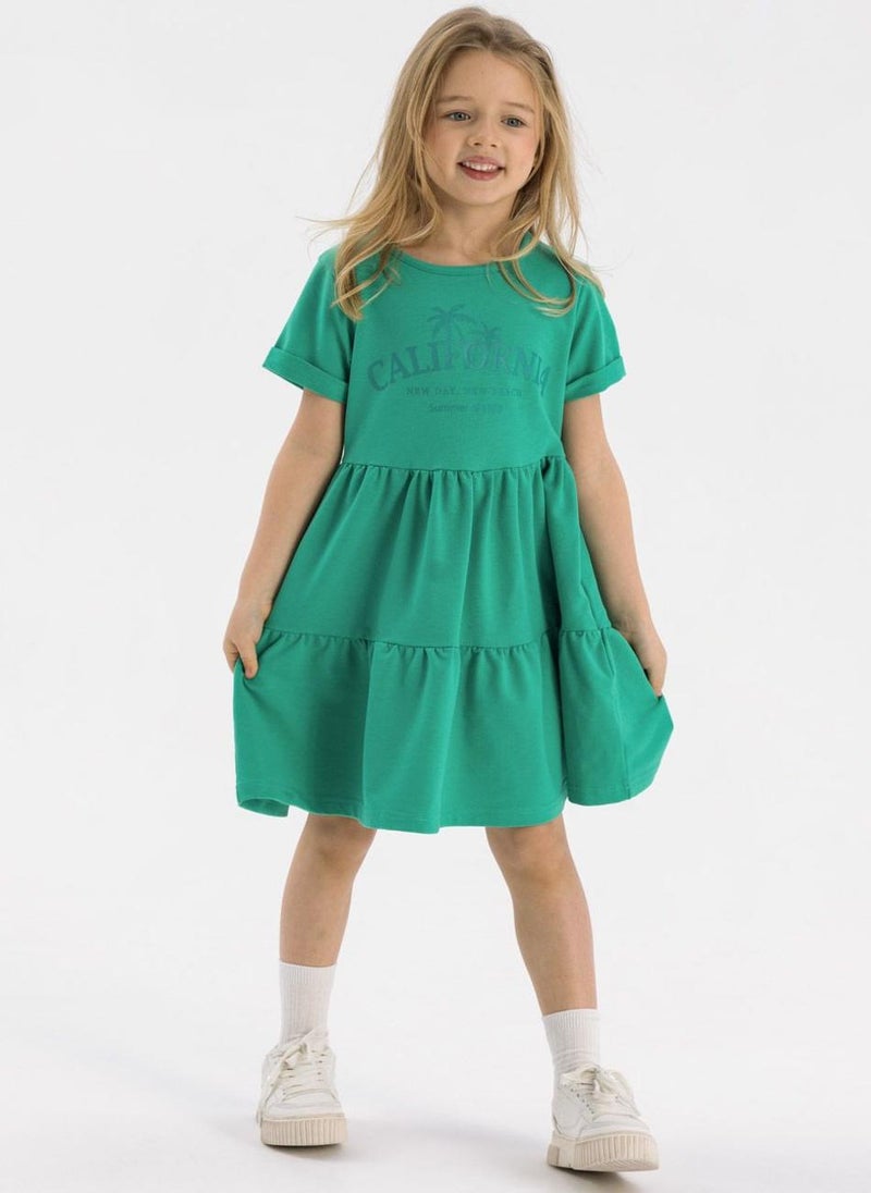 MINOTI Tiered Jersey Dress  - Image 1