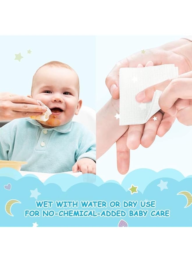 erorex Baby Wet Wipes Ultra Soft 100% Pure Cotton Dry Baby Wipes Use Wet Or Dry Soft And Sensitive Extra  - Image 5