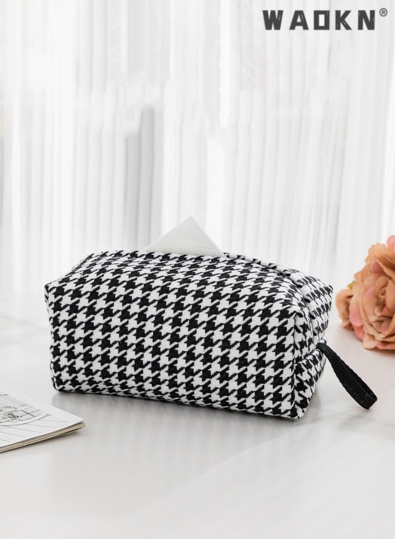 WAOKN Trendy Modern Minimalist Light Luxury Style Home Fabric Tissue Storage Box for Living Room, Dining Room, Tabletop Napkin Sleeve, Tissue Pouch, and Tissue Holder - Image 2