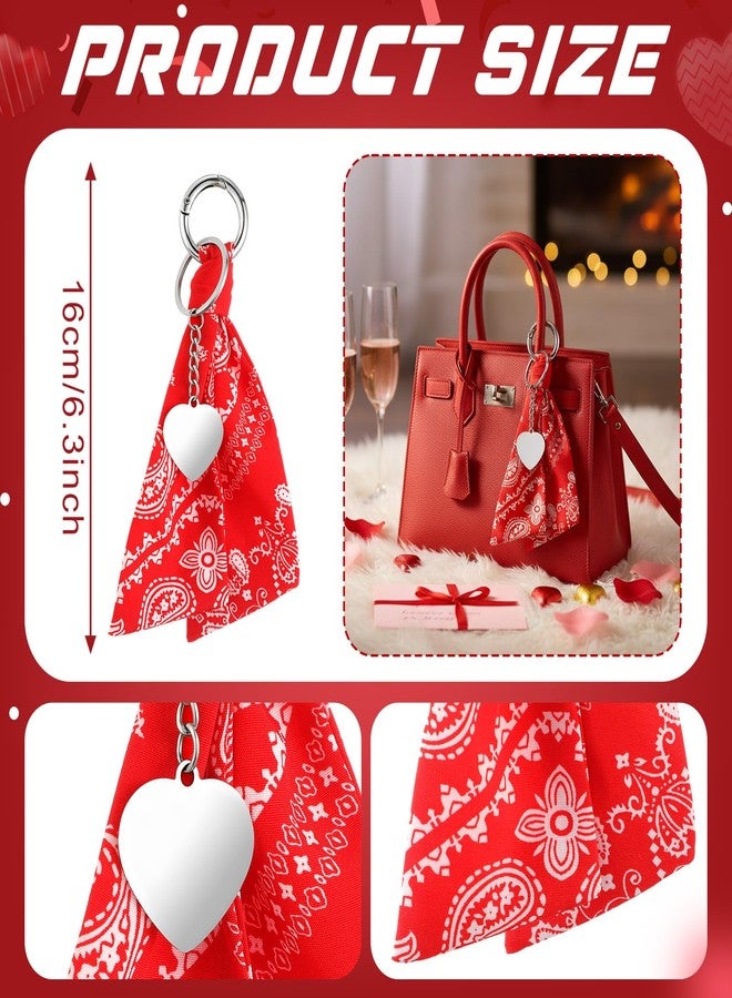 Remuuly Bag Charm for Women Western Bandana Bow Pearl Heart Charm Fashion Hip Hop Punk Bags Charms for Bag Tote Accessories - Image 2
