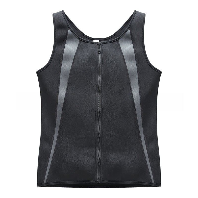 Mens Plus Size Shapewear Fitness Vest Stitching Vest  - Image 1