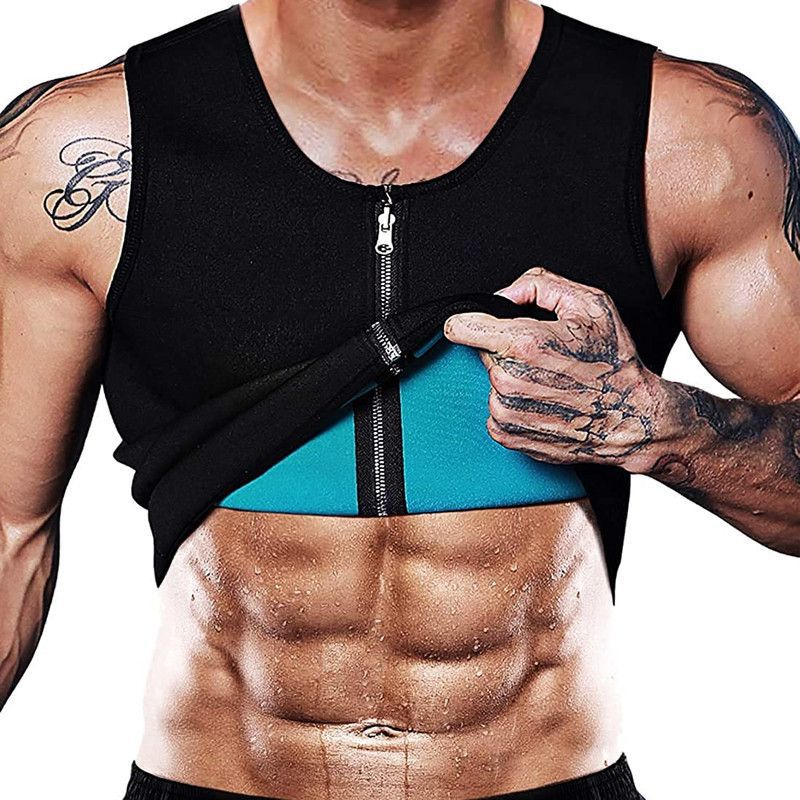 Mens Plus Size Shapewear Fitness Vest Stitching Vest  - Image 3