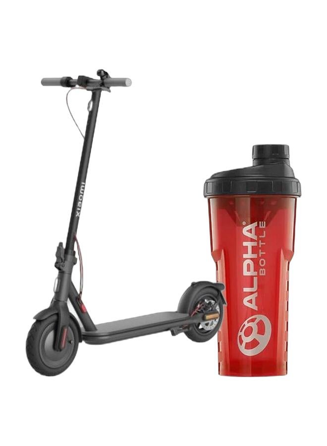 Xiaomi Xiaomi Electric Scooter 4 (600W, 25km/h, 35km Range, Black) + Alpha 750ml Dark Red Bottle  - Image 1