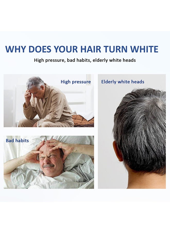 Black Soap Grey Coverage Bar Shampoo 50g, Moisturizing Hair Darkening Soap Bar with Herbal Extracts, Promotes Healthy Hair Growth and Solution to Gray and White Hair, Cleanses and Nourishes Scalp - Image 3