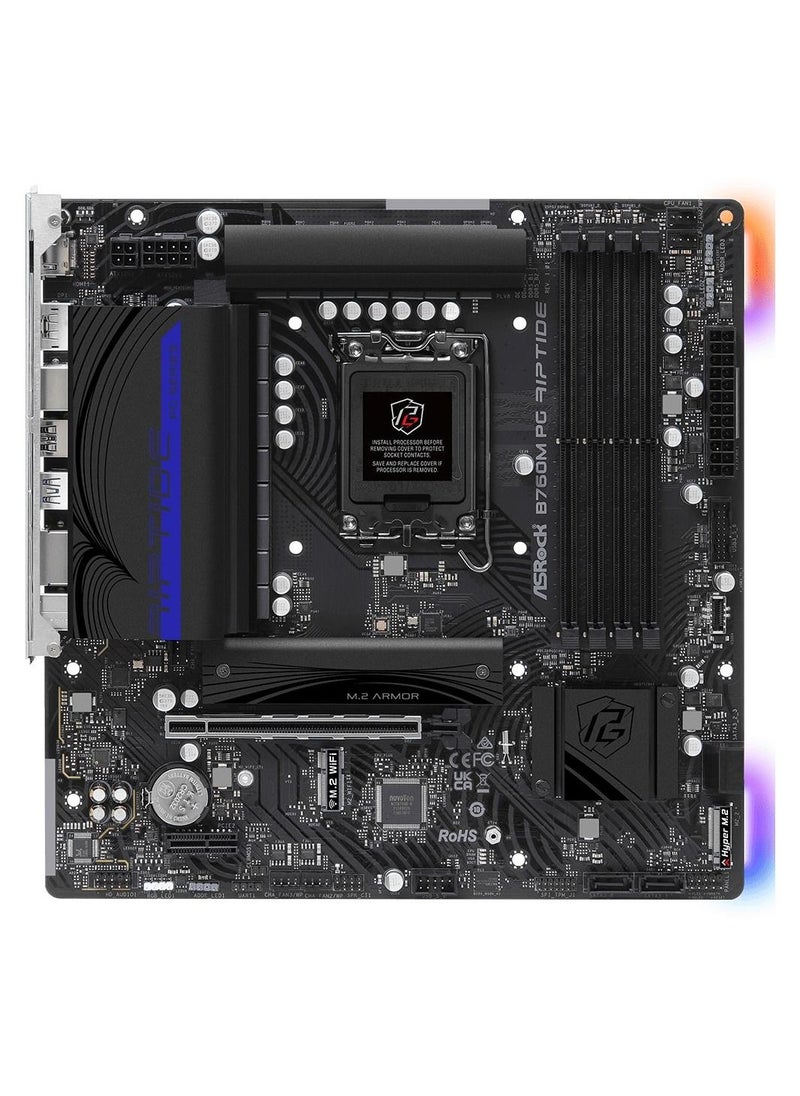 ASRock ASRock B760M PG Riptide Intel 700 Series mATX Motherboard  - Image 2