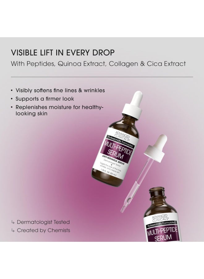 أدفانسد كلينيكال سيروم متعدد الببتيدات من أدفانسد كلينيكالز مضاد للتجاعيد للوجه 1.75 أونصة سائلة (52 مل) - Image 3