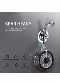 Excefore Shower Head Holder, Suction Cup Handheld Bracket Adjustable Height Shower Holder, Multi-directional Removable Wall Mounted Suction Bracket for Home Bathroom Accessories  - Image 2