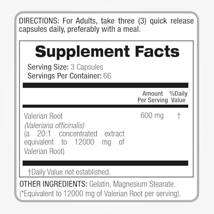 FITO MEDIC'S Lab | Valerian Root Capsules |200 Capsules | Valerian Root Extract | Concentrate Extract. - Image 3