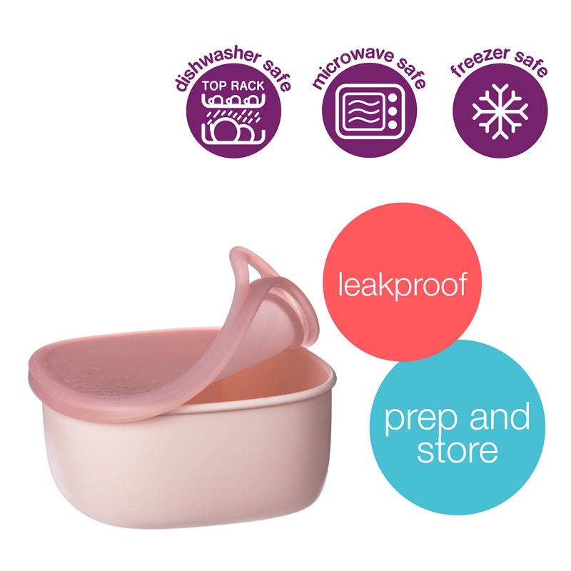 B.Box Lunch Tub for Kids & Family | Leakproof Food Container | 13.5 fl oz Capacity | Microwave & Dishwasher Safe | BPA Free-Berry - Image 2