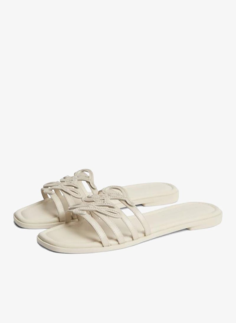 TOMMY HILFIGER Logo Strap Leather Mules - Image 4
