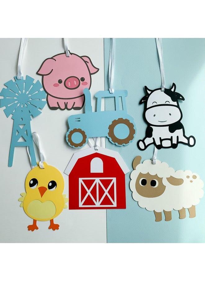 Pinfliers Pinfliers Animal Theme Birthday Party Decorations|Farm Theme Birthday Decoration|2nd,1st Birthday Decoration|Paper Birthday Swirls,Ceiling,Hanging Decoration Items for Boys,Girls|7 Hangings|Multicolor  - Image 1