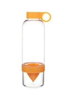 Citrus Zinger Strainer Bottle Clear/Orange 0.82L 