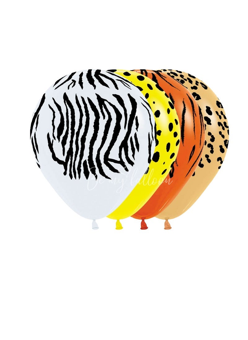 سيمبرتكس Sempertex 50 قطعة ، 12 "بالونات مستديرة صلبة متنوعة ، في جميع أنحاء بالونات اللاتكس الغابة (ألوان متنوعة) - Image 1