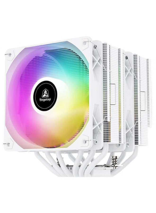 Segotep Fengzun 6 Pro White Tower Air Cooler (6 Nickel-plated Copper Heat Pipes / Dual-tower Matrix / Compatible With Amd/am5/intel Platforms, Metal Mounting Brackets) - Image 2