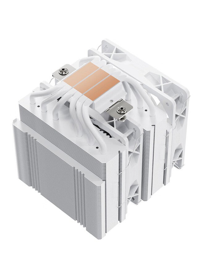 Segotep Fengzun 6 Pro White Tower Air Cooler (6 Nickel-plated Copper Heat Pipes / Dual-tower Matrix / Compatible With Amd/am5/intel Platforms, Metal Mounting Brackets) - Image 4