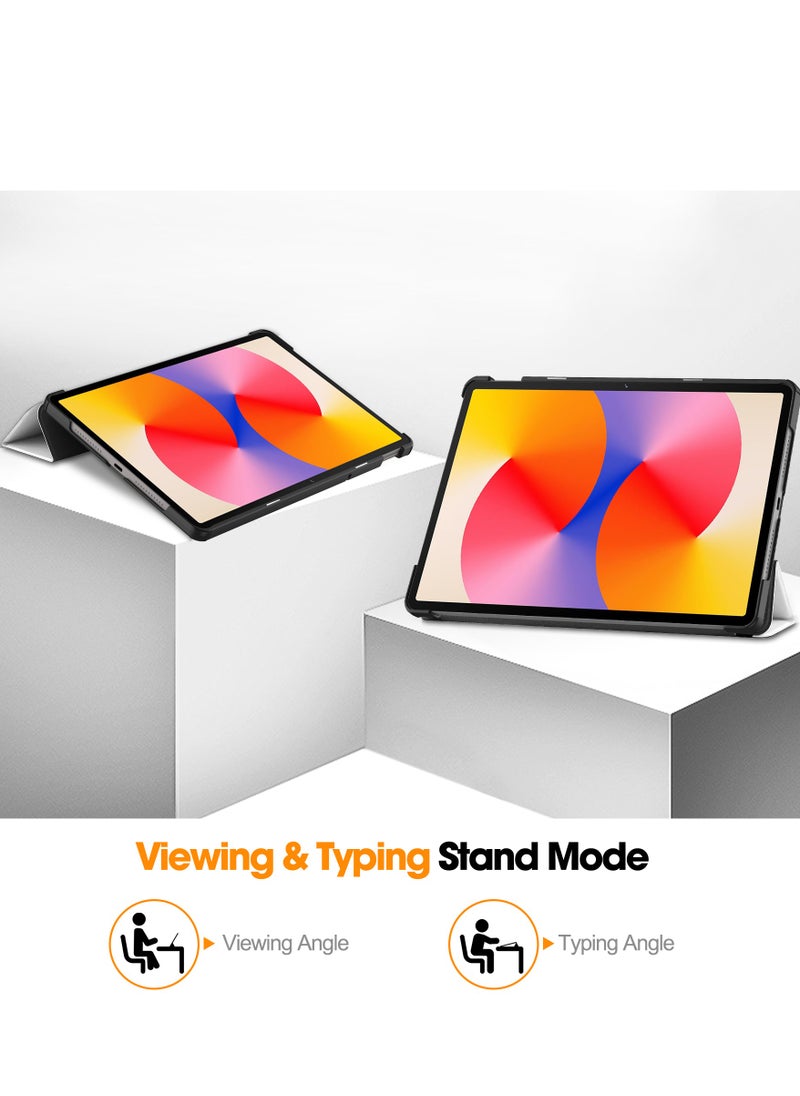 Case For Huawei MatePad SE 11" 2024 Multi-Viewing Angles All New PU Leather Smart Cover with Auto Sleep Wake Feature Slim Flip Shell Case for Huawei MatePad SE 11 (Lazy Cat)