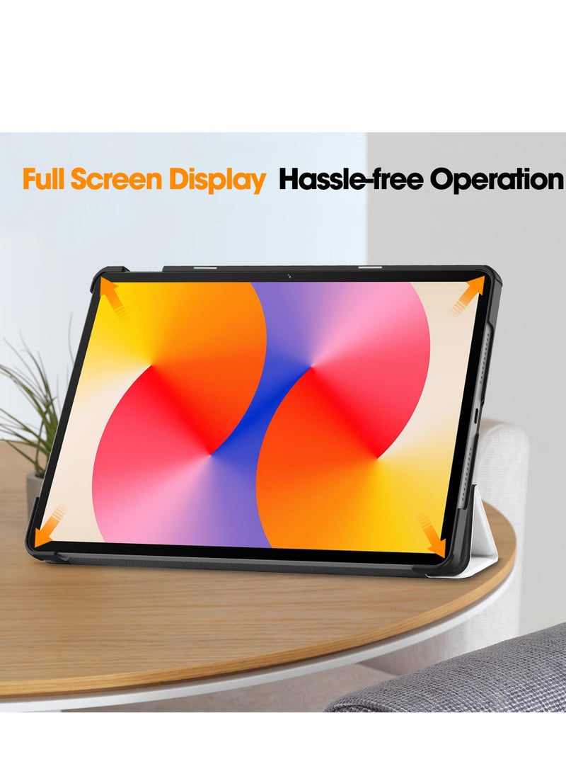 Case For Huawei MatePad SE 11" 2024 Multi-Viewing Angles All New PU Leather Smart Cover with Auto Sleep Wake Feature Slim Flip Shell Case for Huawei MatePad SE 11 (Lazy Cat)