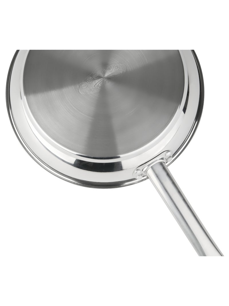 Stainless Steel Frying Pan: 45*26*4.8cm Thick Encapsulated Bottom - Professional-grade Durability Square Silver Cookware for Induction Gas Electric Oven Home Restaurant Kitchens - Image 2