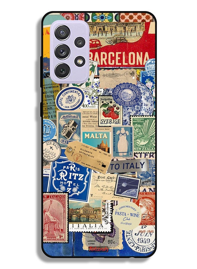 Tolwak Samsung Galaxy A72 5G Protective Case Cover Stickers Of Different Cities - Image 1