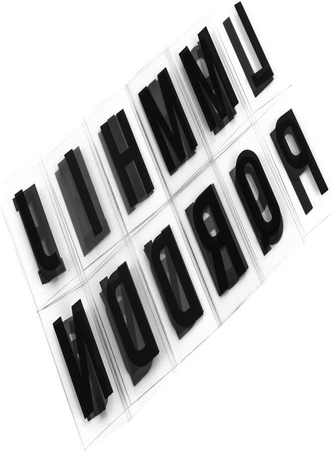 Junfamilee 104Pcs Black Cinematic Lightbox Replacement Letters & Numbers Signs Black for A4 Light Up Letter Box Sign Message Board, Presentation Boards 65.4x35mm (LED Light Box is NOT Included!!) - Image 4