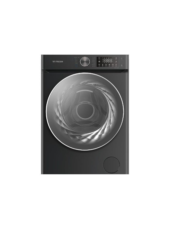 Fresh 8 kg Automatic Inverter Direct Drive Washing Machine - Black - Image 1