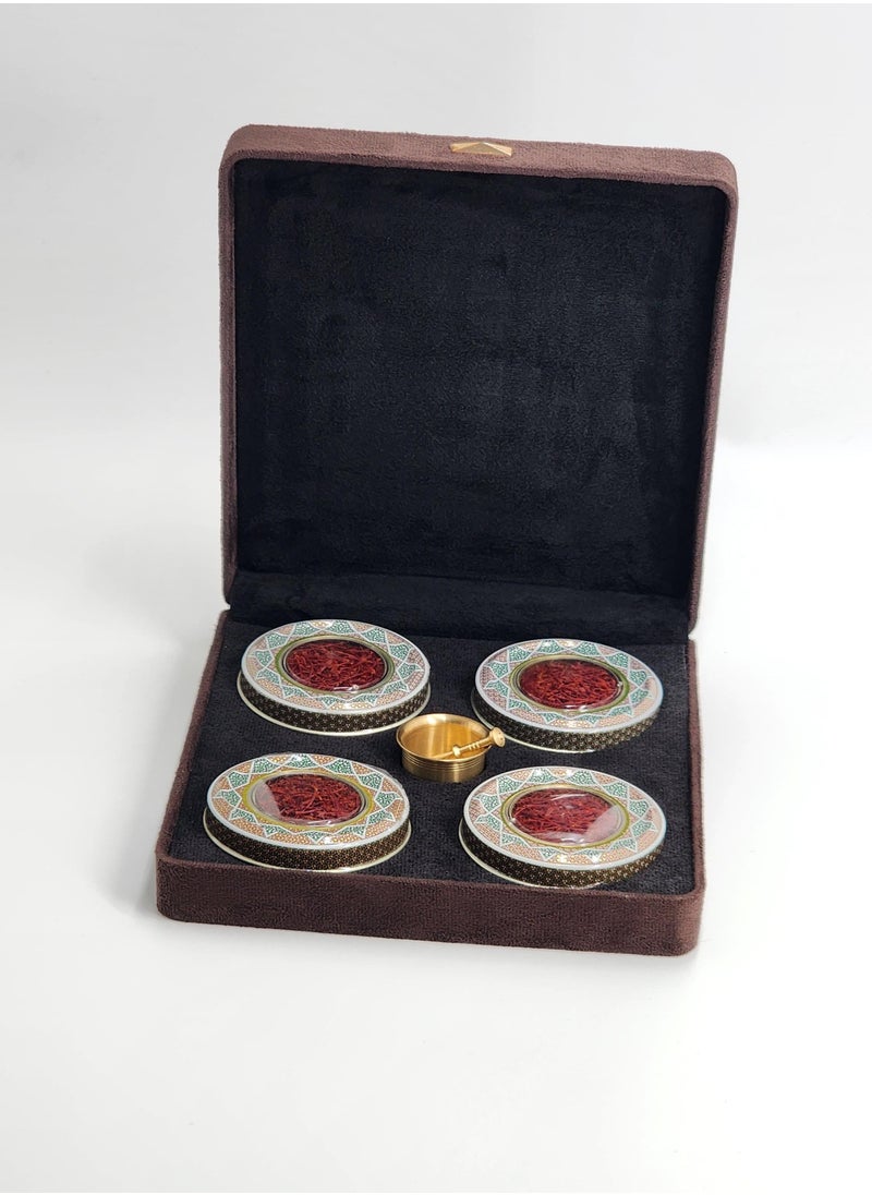 SALMAN SAFFRON - Salman Saffron Super Negin Safron in Velvet Gift Box with prop - Image 1