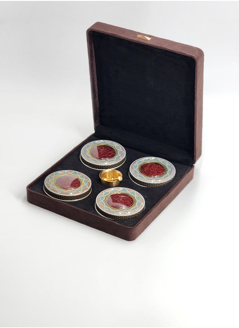 SALMAN SAFFRON - Salman Saffron Super Negin Safron in Velvet Gift Box with prop - Image 1