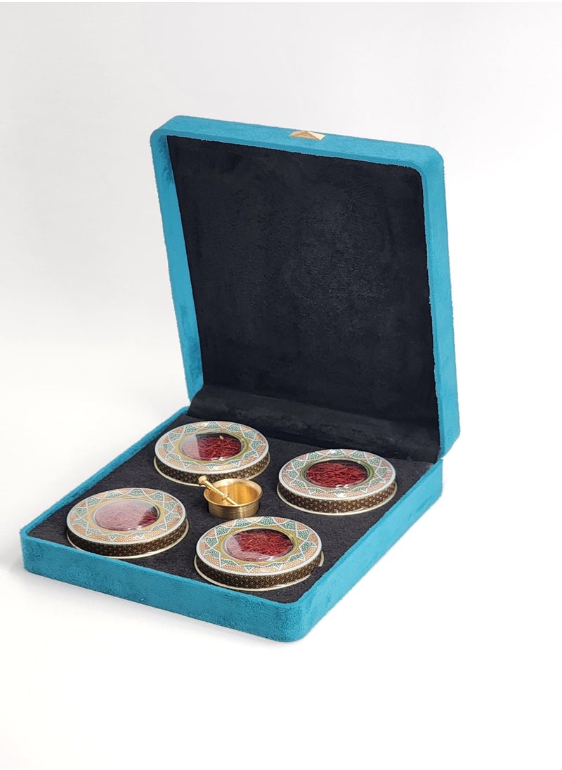 SALMAN SAFFRON - Salman Saffron Super Negin Safron in Velvet Gift Box with prop - Image 1