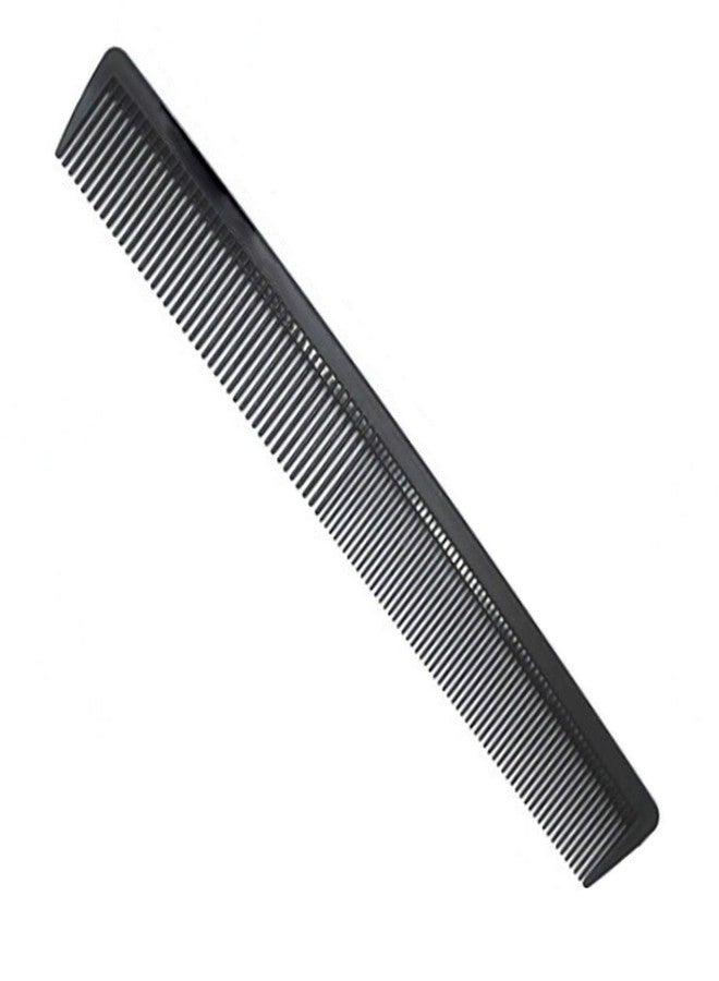 AFT90 Carbon Fiber Cutting Comb, Professional 8.15” Styling Comb, Hairdressing Comb For All Hair Types, Fine and Wide Tooth Hair Barber Comb - Image 1