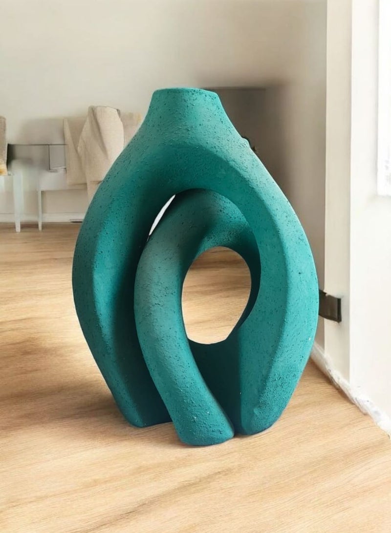 color zone pottery Nested set of decorative ceramic vases for office and home - Image 1