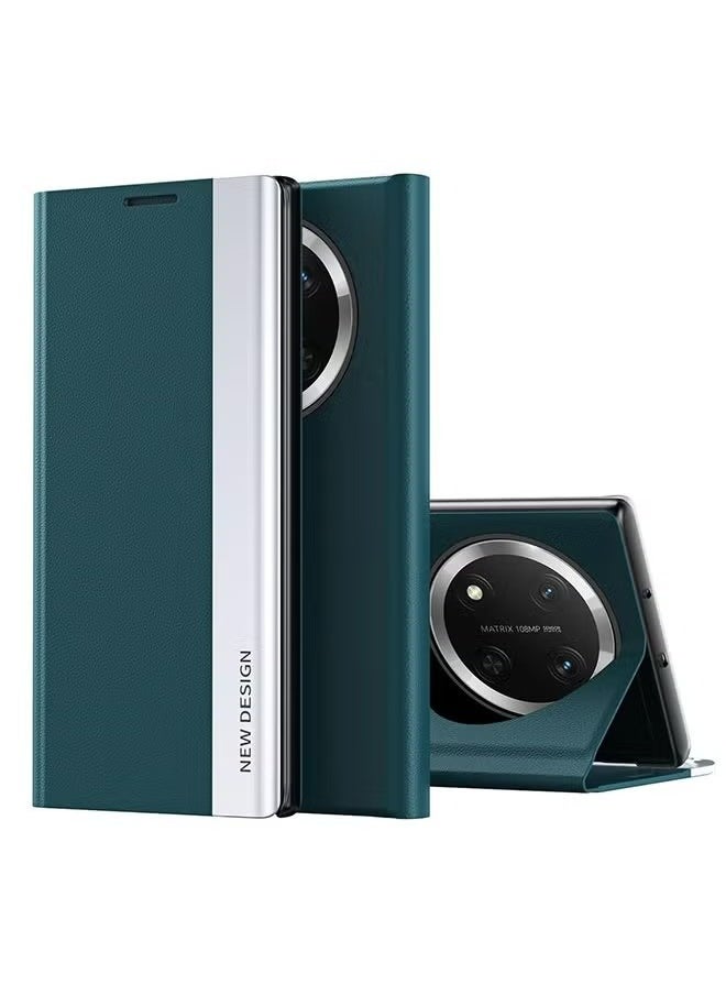 X-level - Honor X9c Flip Case,Ultra Slim TPU Leather Full Body Protection Magnetic Stand Shockproof Phone Cover,Green - Image 1