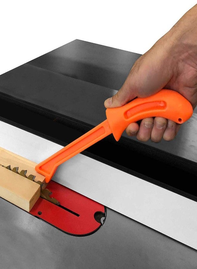 Hyuduo 4Pcs Safety Push Block Stick Set, Woodworking Protective Hand Saw Plastic Push Sticks Tool Set for Carpentry Woodworker Household Outdoor (Orange) - Image 5